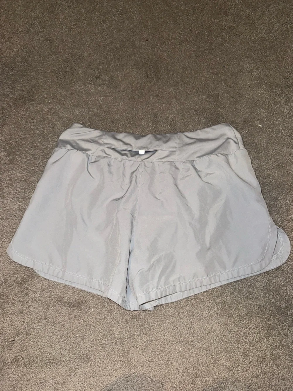 Nike Women's Light Gray Performance Running Shorts